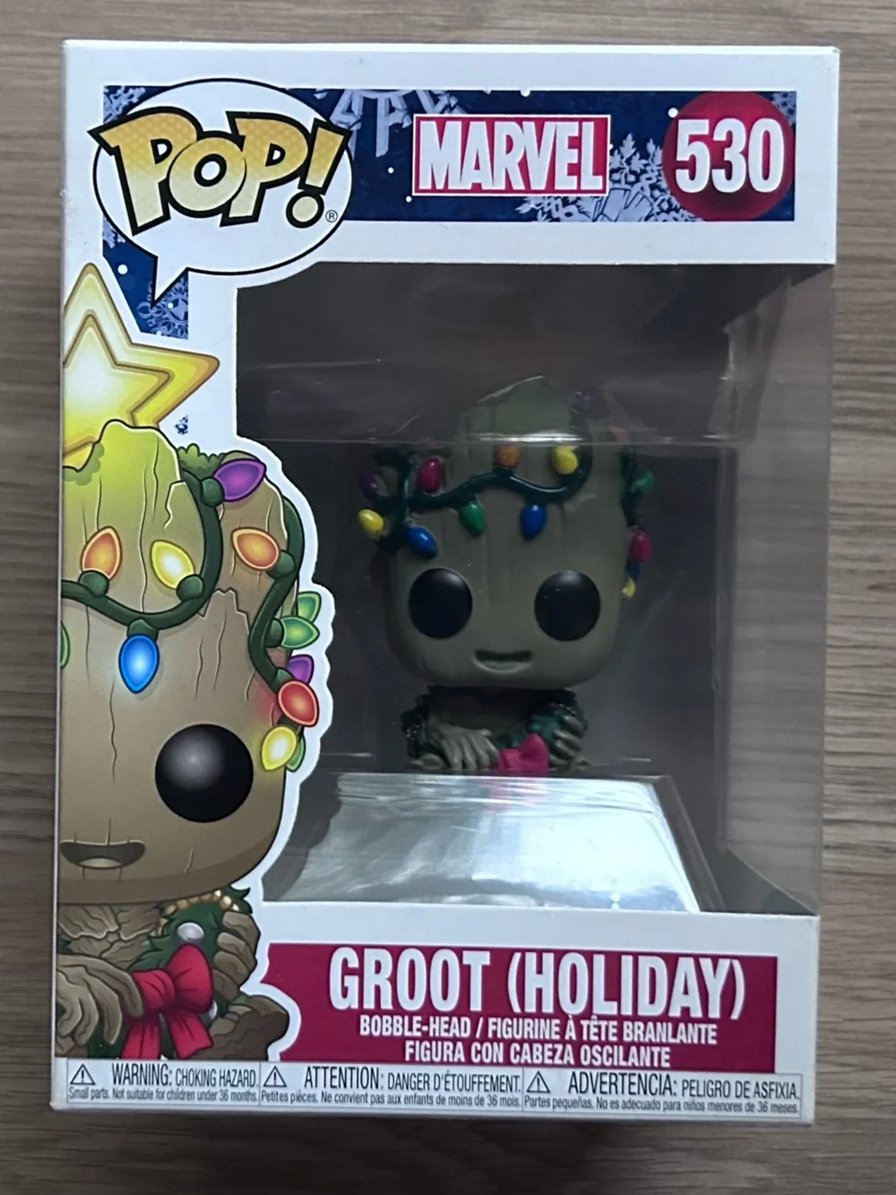 Funko Pop! Marvel Holiday bundle! Comes with free Rocket Ty beanie baby! - Picture 5 of 15